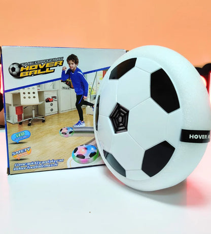 Hover Ball with LED Lights - Air Floating Soccer Toy with Foam Bumper, Indoor Game for Kids