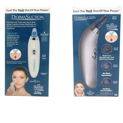 Derma Suction Blackhead Remover | Powerful Vacuum Pore Cleaner Battery Operated