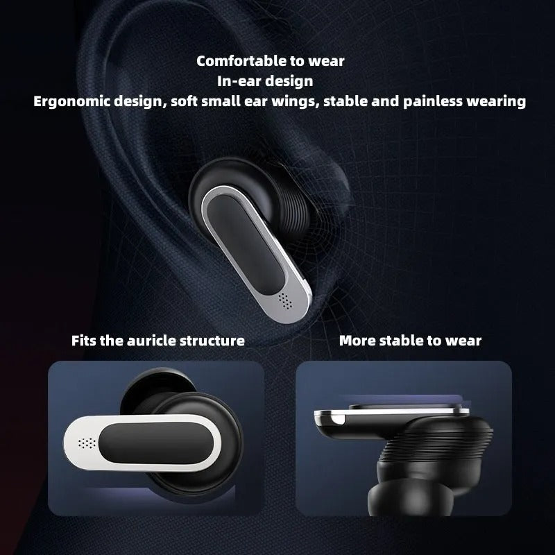 AirPods Pro with Digital Display ANC & Transparency Touch Volume Control  White - Smooth Screen & Game-Ready