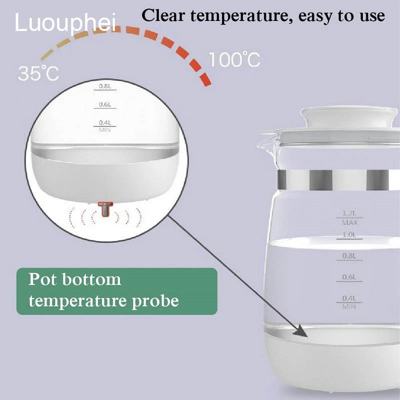 Infant Thermostatic Milk Regulator - 1.2L Baby Kettle with 24-Hour Warmth & Smart Insulation