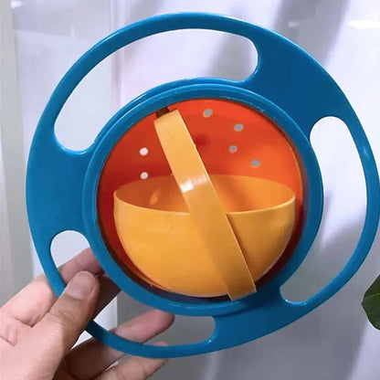 Pakistan's Best 360 Degree Gyro Bowl for Babies - No-Mess, Rotating Design in (Random Colors)