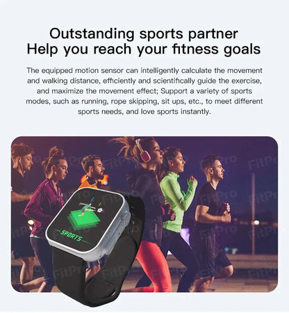 Fit Pro Ultra Bluetooth Smart Band - Fitness Tracker with Heart Rate Monitor, Activity Tracker, and Sleep Tracking (Random Color