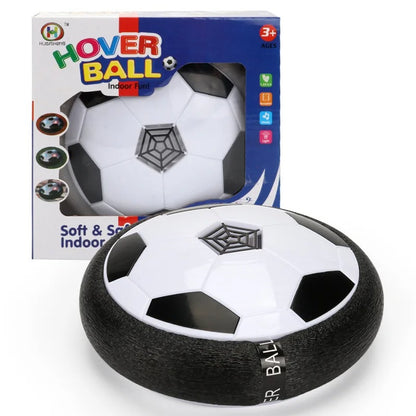 Hover Ball with LED Lights - Air Floating Soccer Toy with Foam Bumper, Indoor Game for Kids